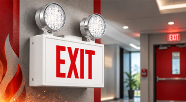 Fire Resistant Emergency Exit Light